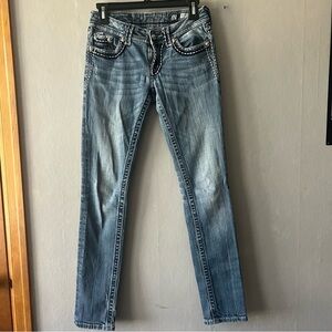 Miss Me Medium Wash Skinny Jeans Size 27